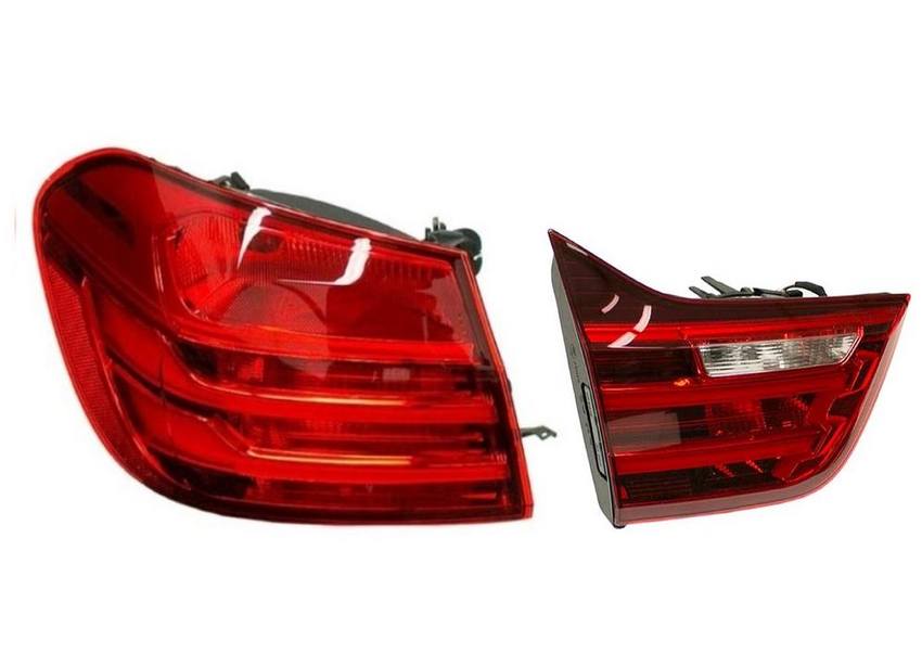 BMW Tail Light Set - Driver Side Inner and Outer (LED) 63217296101 - ULO 2858352KIT